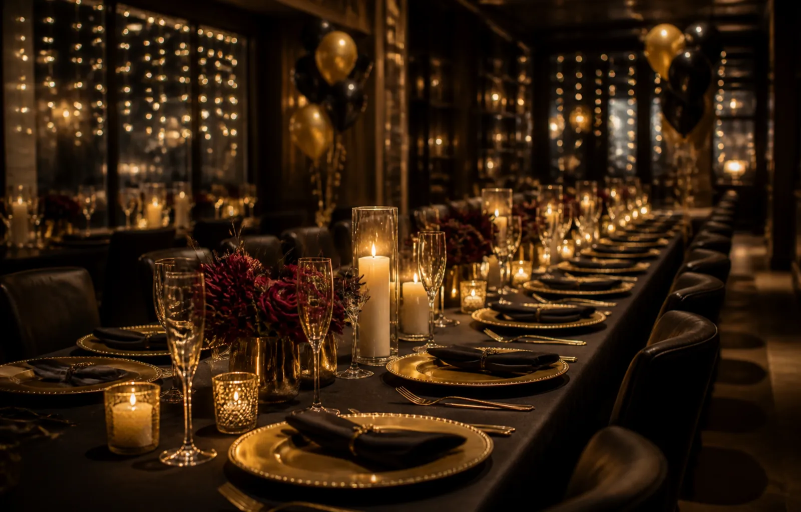 Private party table setup at Quater Club Aligarh